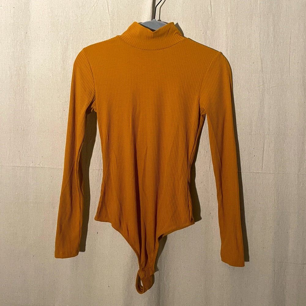 Bodysuit turtleneck - burnt orange - Small